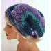 PURPLE TURQUOISE COLOR BAGGIE BAGGY SLOUCHY BEANIE HAT TAM CAP RASTA CHEMO GIFT  eb-57259985